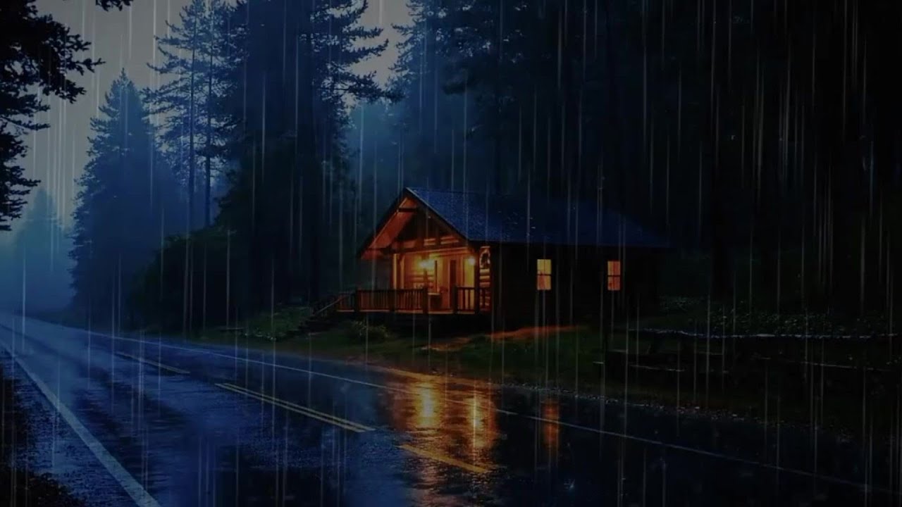 “If today was heavy, let this rain hold you tonight 🌧️”