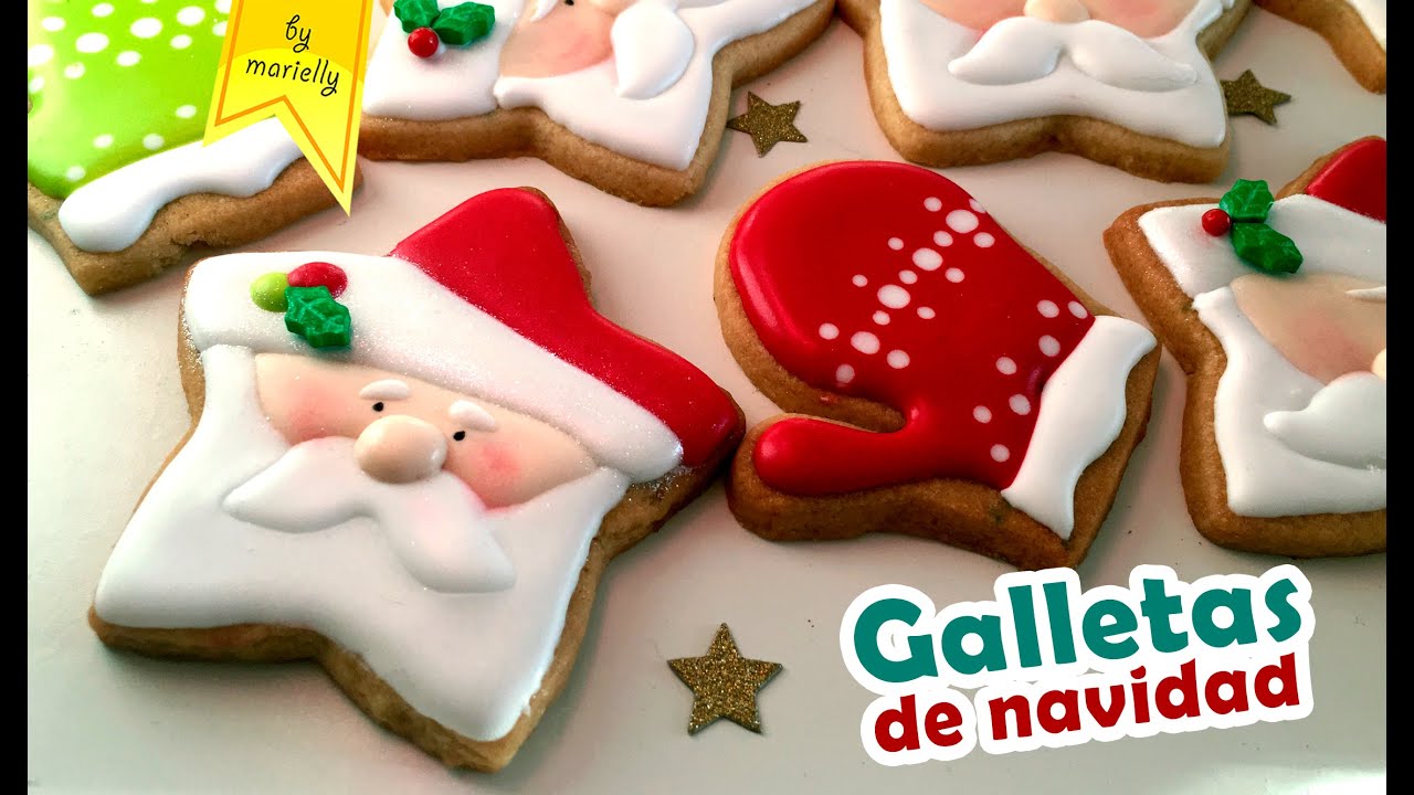 GALLETAS de NAVIDAD con GLASA o ROYAL ICING 🎄 by Marielly