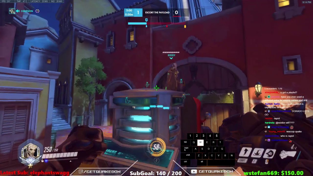 GetQuakedOn ROLLOUTS on DORADO! DOOMFIST OVERWATCH SEASON 25 TOP 500 GAMEPLAY