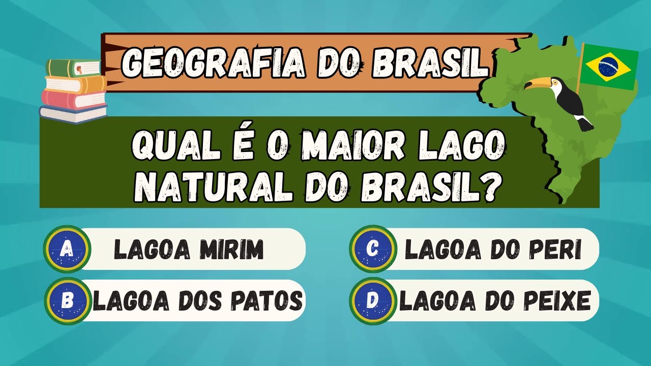 Quiz! | 🇧🇷 DESAFIO DE GEOGRAFIA DO BRASIL 🇧🇷 | Você Consegue Acertar Todas? 😱🧠