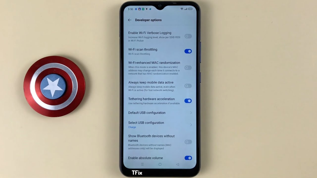 How to enable/disable Developer Options on Realme C15 Android 11