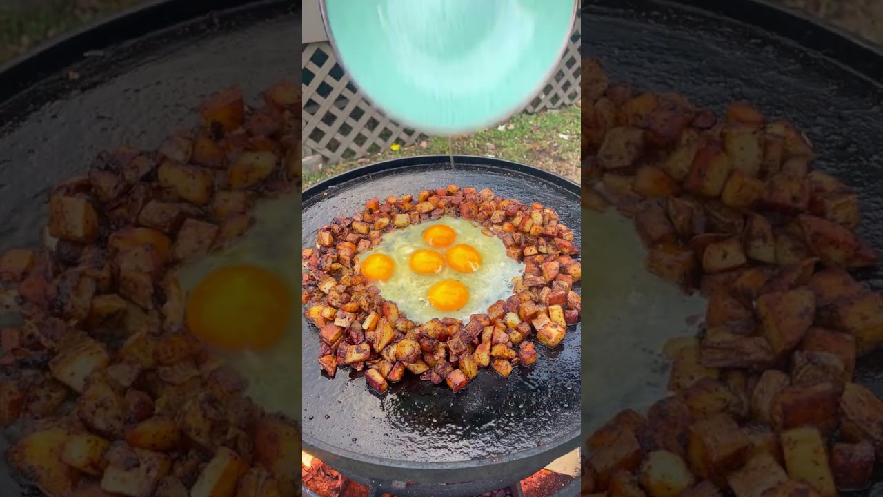 ASMR Egg Drop! | Over The Fire Cooking by Derek Wolf