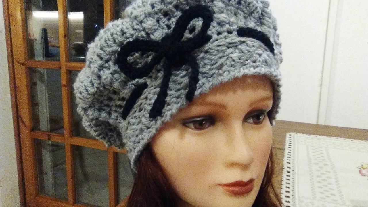 HOW TO CROCHET A BERET all hook sizeS English tutorial easy and fast