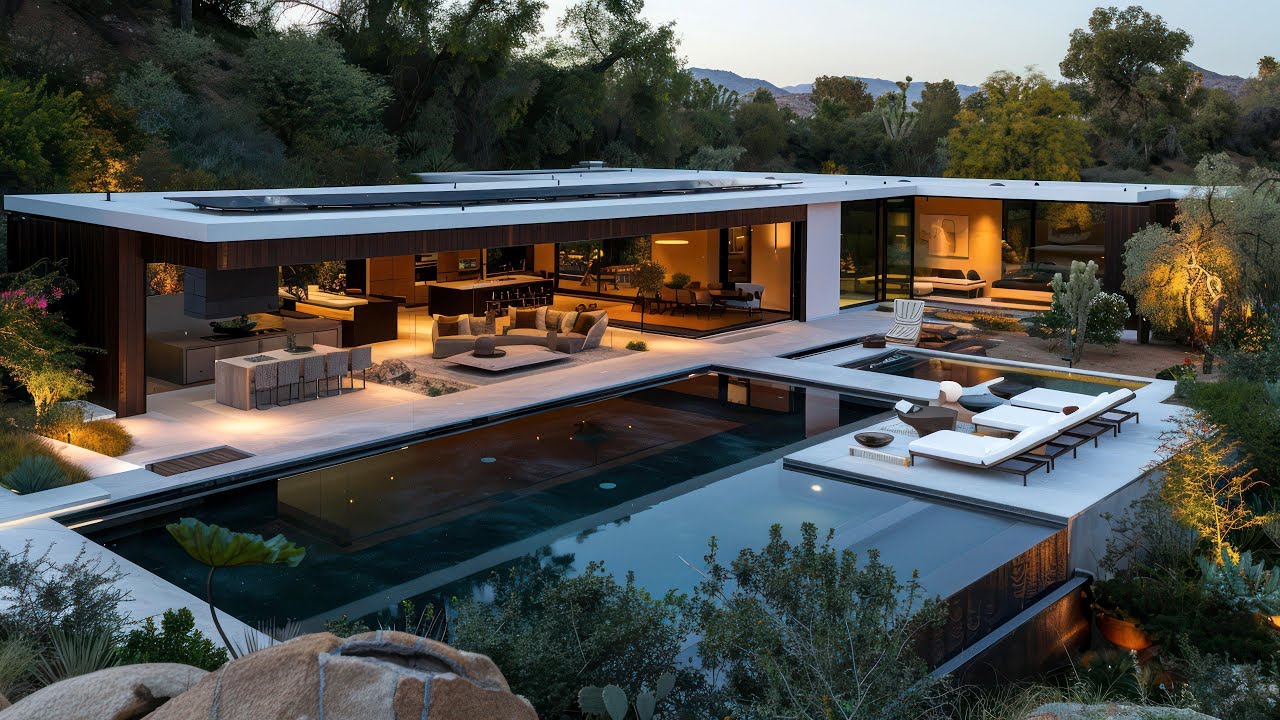 Breathtaking Modern Single Story House with Pool is the Ultimate Luxury Oasis – Take a Full Tour!