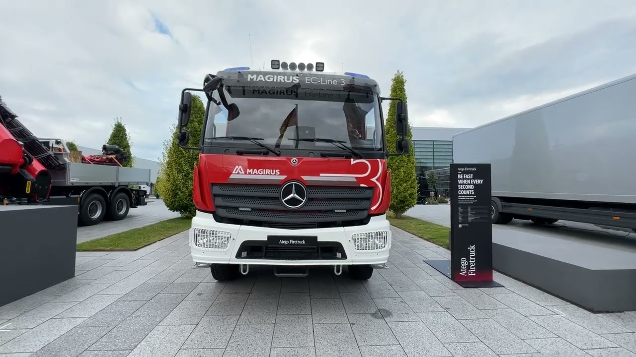 2023 Mercedes Atego 1630 Magirus EC Line 3 Firetruck Walkaround IAA Hannover 2022