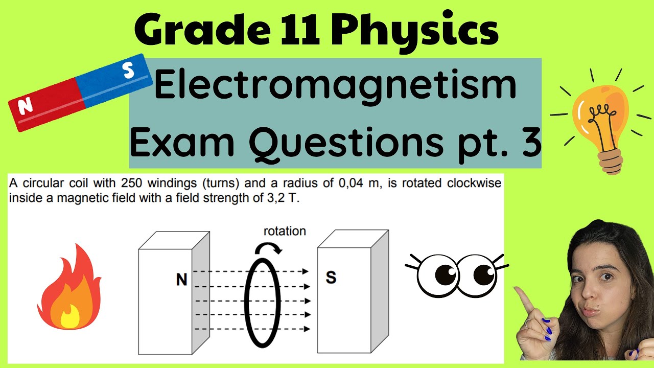 Grade 11 Electromagnetism Exam Questions Part 3