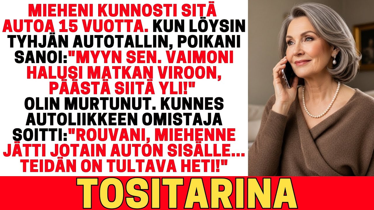 POIKANI MYYI MIEHENI KLASSIKKOAUTON VAIMONSA MATKAA VARTEN — SITTEN AUTOLIIKKEEN OMISTAJA SOITTI.