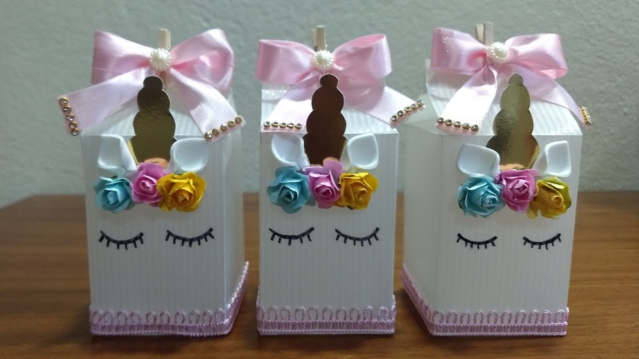 DIY CAIXA MILK UNICÓRNIO