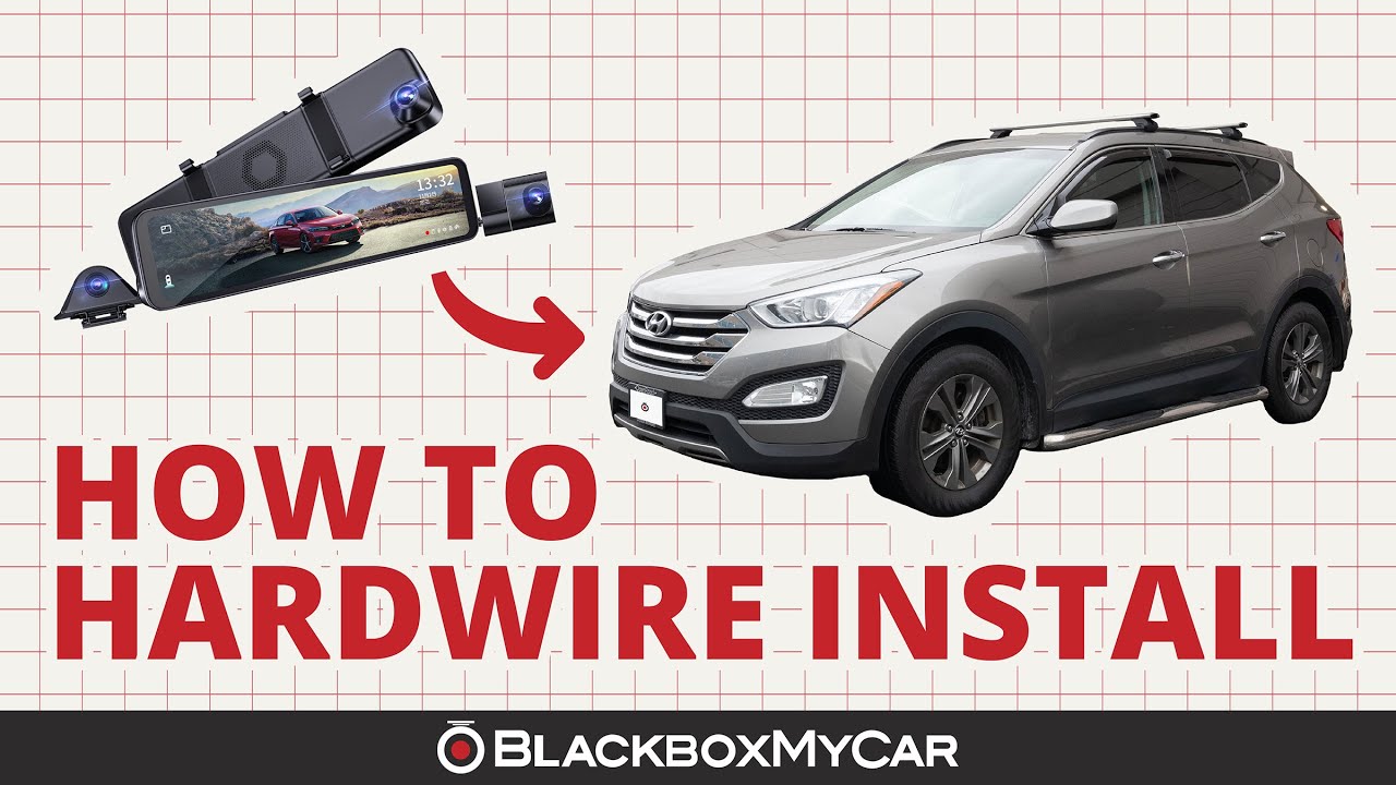 Vantrue Mirror Dash Cam 3 x 2013 Hyundai Santa Fe | How to Hardwire Install | BlackboxMyCar