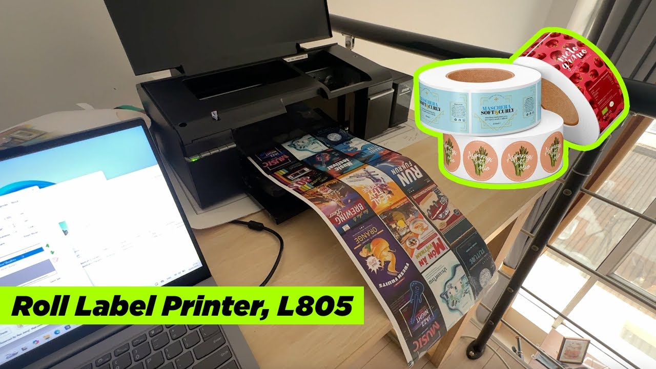 Convert Epson Printer to Roll Printer, Roll Label Printer, Epson L805/8058/1500/1800 etc