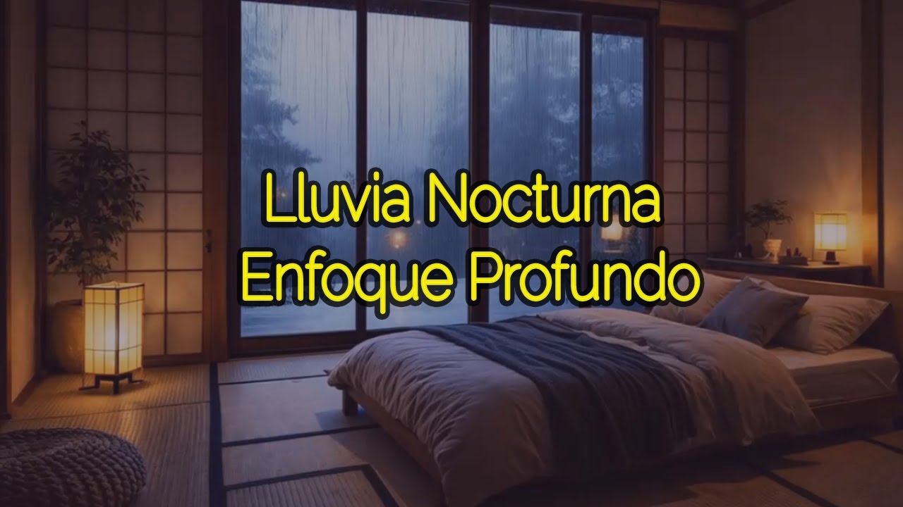 🌧️🌙 Lluvia Nocturna – Enfoque Profundo, Calma Mental y Relajación Total ✨