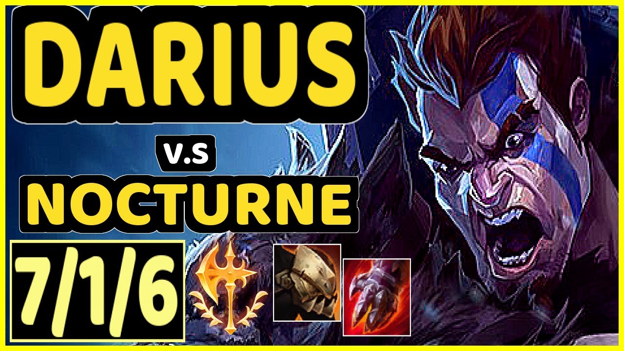 QWACKER (DARIUS) vs NOCTURNE - 7/1/6 KDA TOP CHALLENGER GAMEPLAY - NA