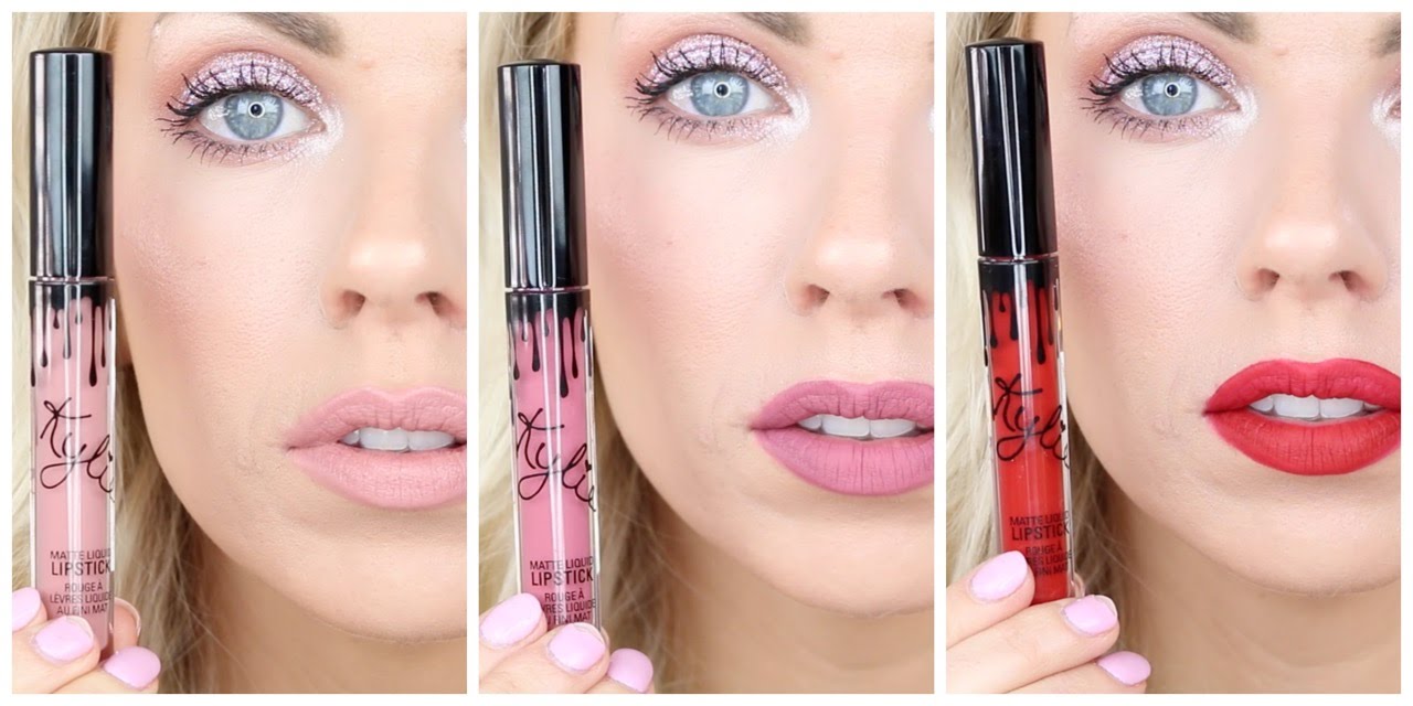 Lip Kit by Kylie Jenner (Posie, KoKo, Mary Jo) | Lip Swatches & Colour Pop Dupe Comparisons