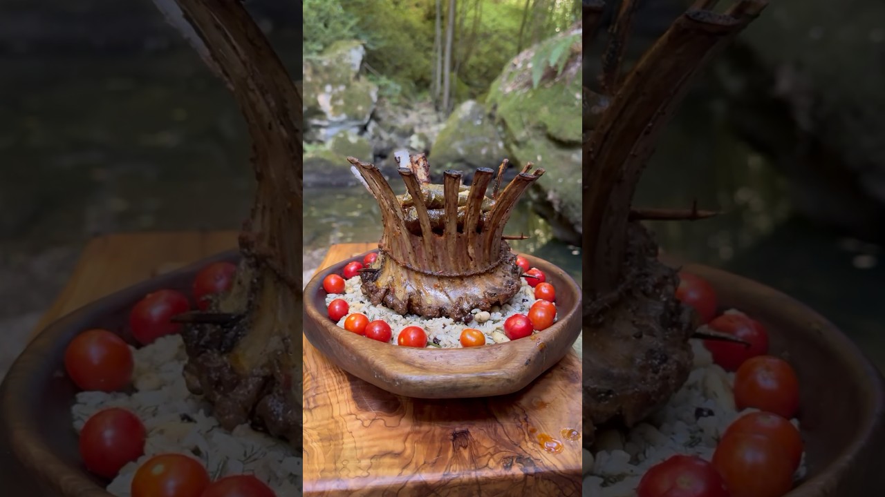 KUZU PİRZOLA KRAL TACI 👑🥩 - Cooking lamb chops king crown dish