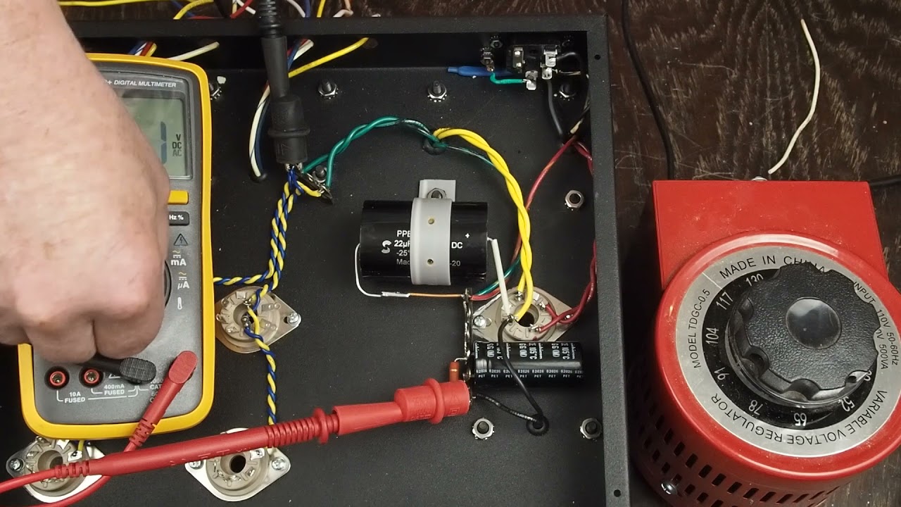 6SQ7 EL34 Tube Audio Amplifier: Power Testing