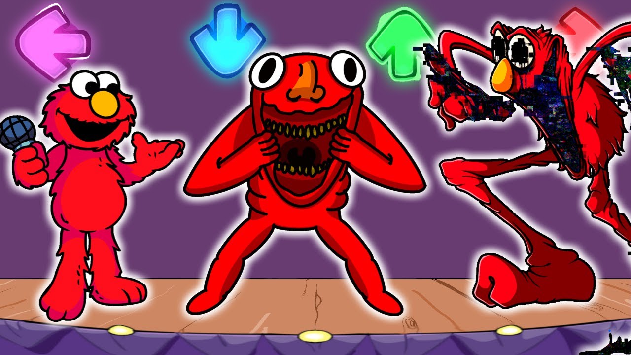 Pibby Elmo, CatNap | FNF Character Test | Gameplay VS My Playground