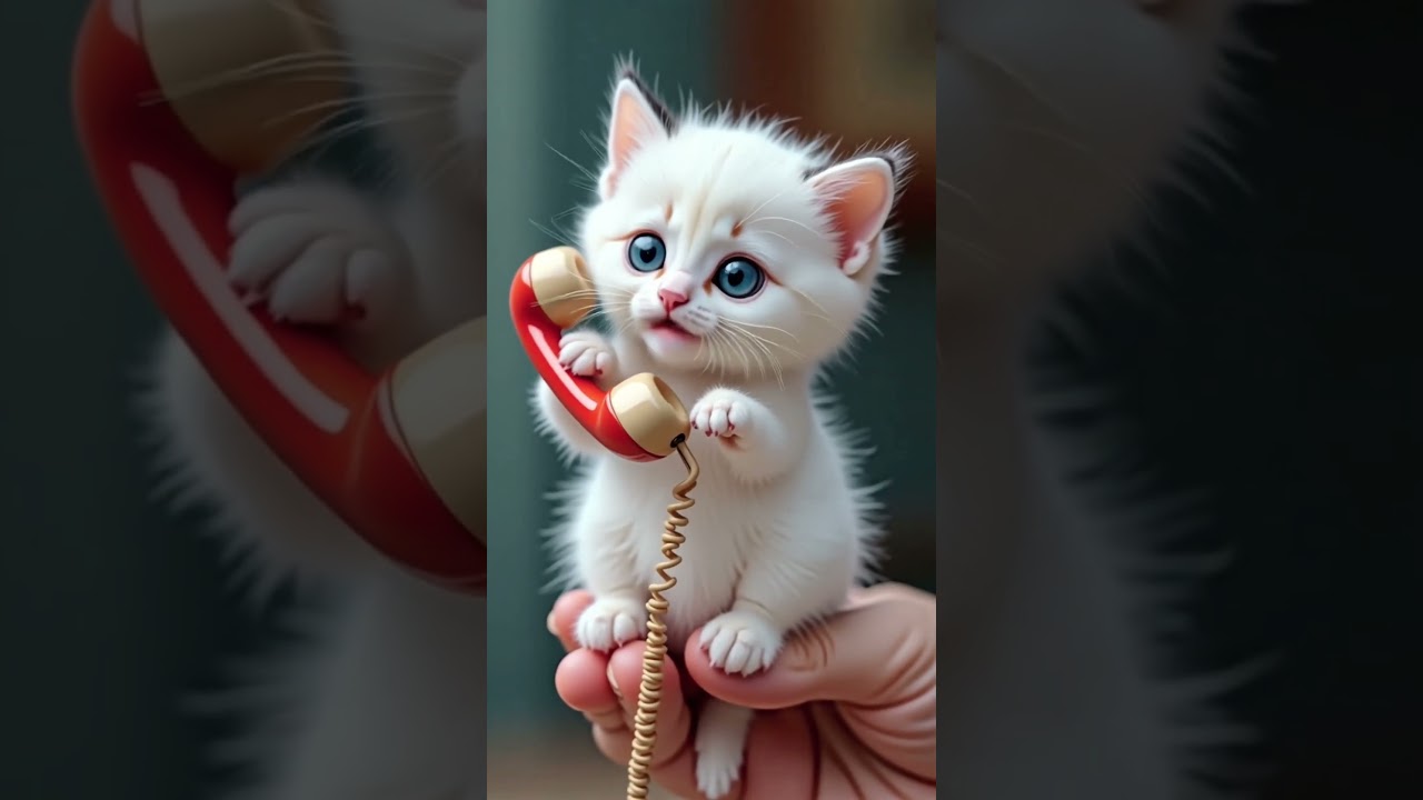 Kitten calls mom. 🧑 Mama 🧑 Mama #cat