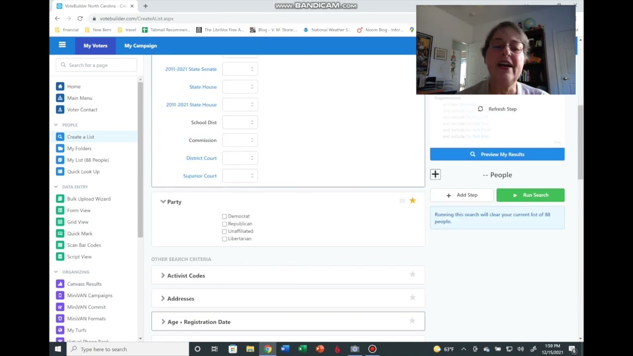 Votebuilder Training - How to Find Left Leaning Unaffiliated Voters