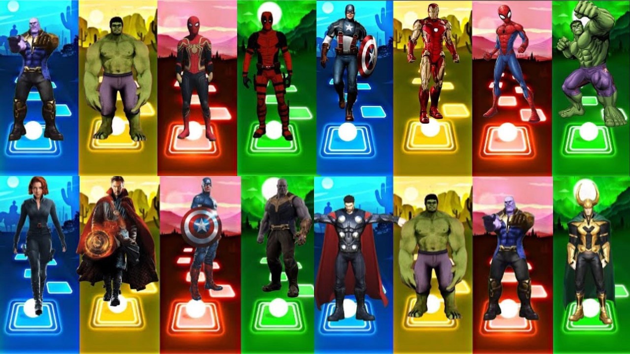 HULK🆚CAPTAIN AMERICA🆚SPIDER MAN🆚LOKI🆚DEADPOOL🆚THOR🆚DOCTORSTRANGE🆚THANOS | TELIS HOP EDM RUSH !