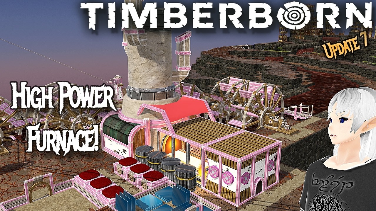 Building a Giant FOUNDRY! – Timberborn Update 7 – Whitepaws Mod [E19]