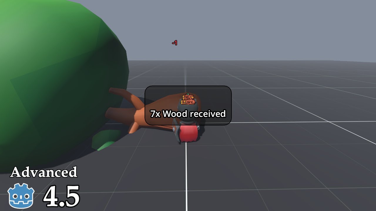 How to get items after chop tree - Learn Godot 4 3D - no talking