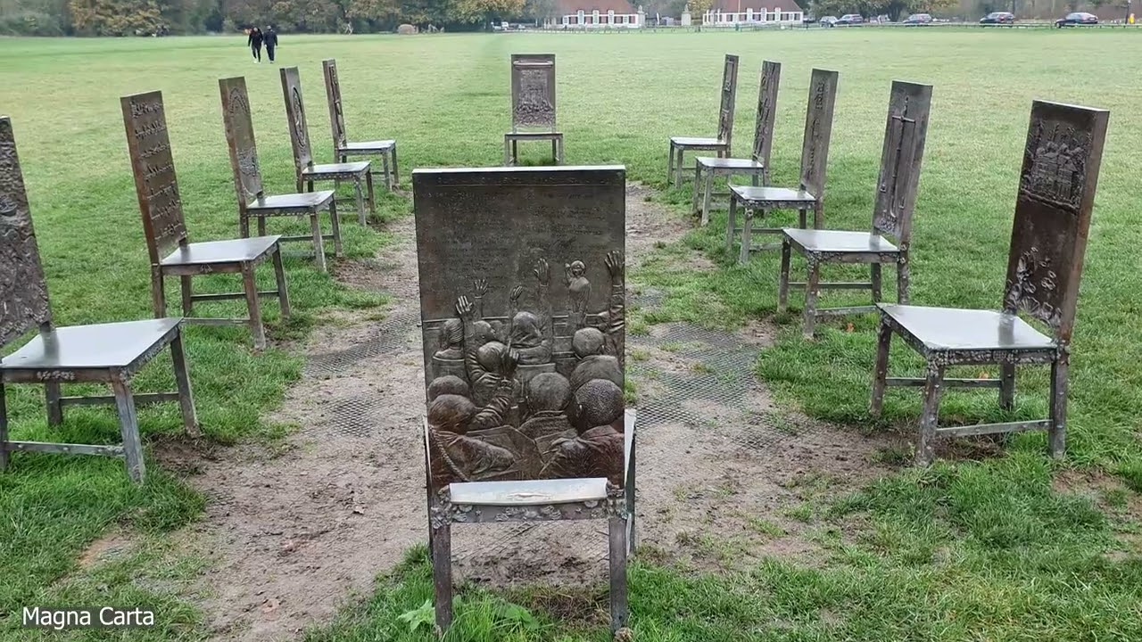 Runnymede - Magna Carta was signed in 1215, plus memorials