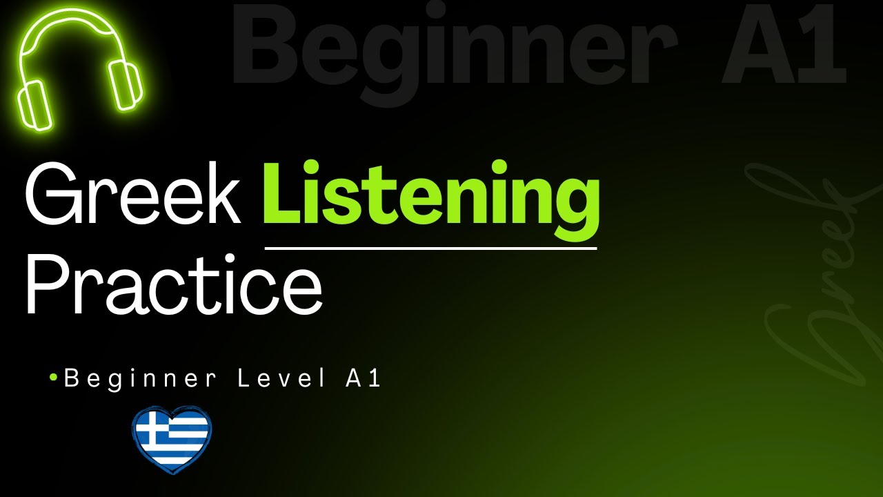 Learn Greek for Beginners | Immersive A1 Listening Practice | Daily Life, Weather, Houses & more!