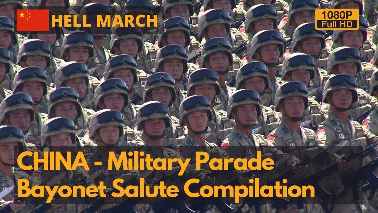 Hell March - Bayonet Salute Compilation of Chinese Army, 1959-2019 (1080P)