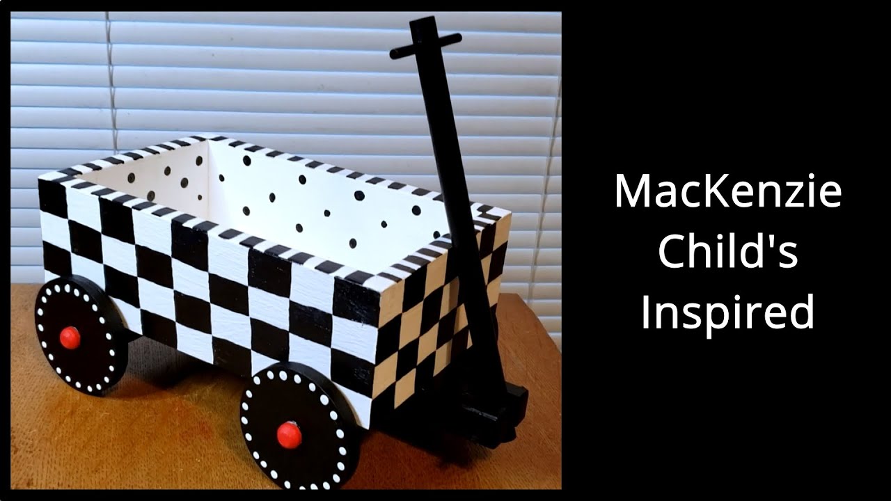 MacKenzie Childs Inspired Trash to Treasure DIY Wagon