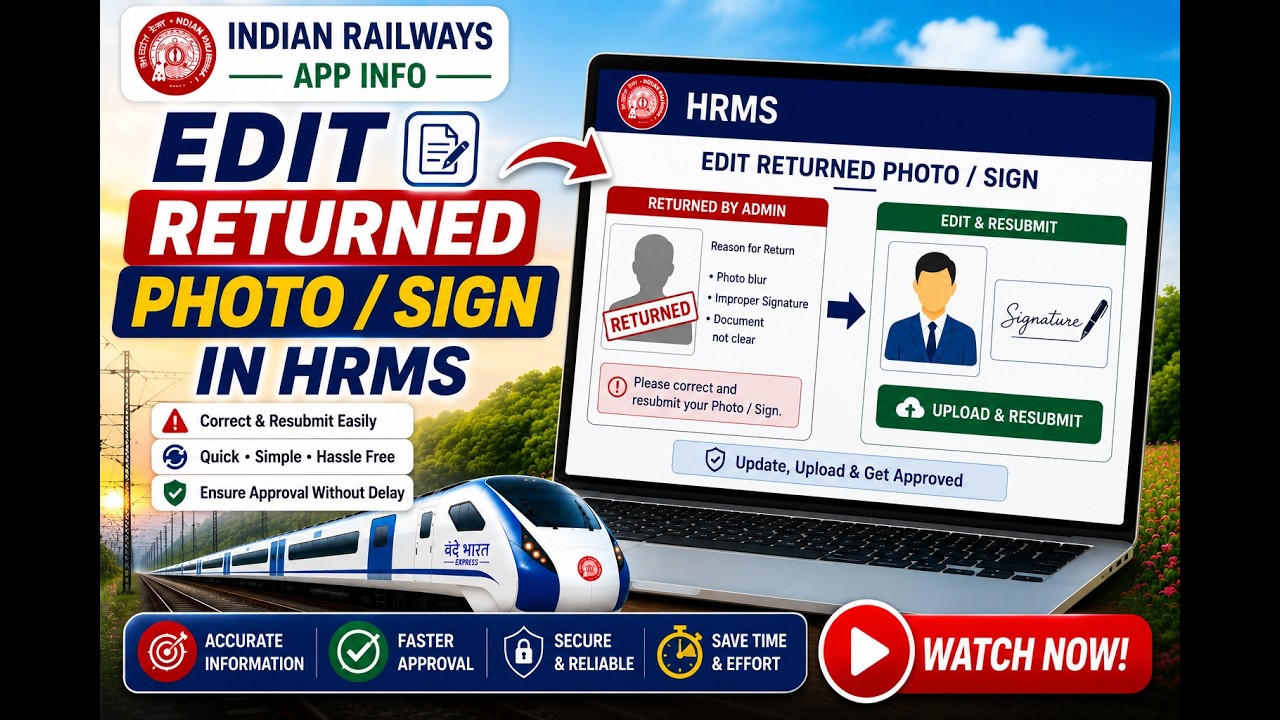 How to Update Returned Photo & Sign in IR HRMS?