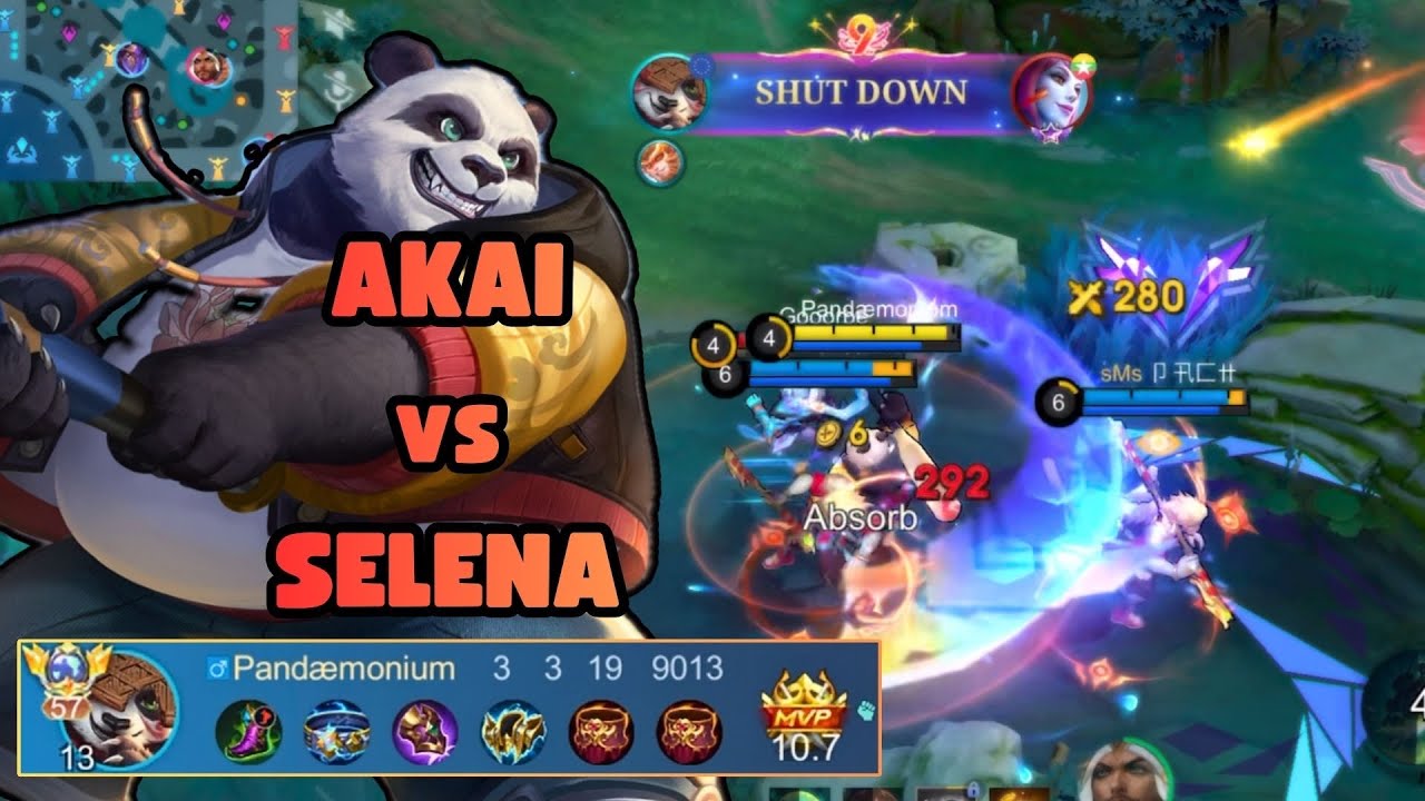 Top Global Akai Vs Selena — Mythical Immortal Gameplay | Mobile Legends