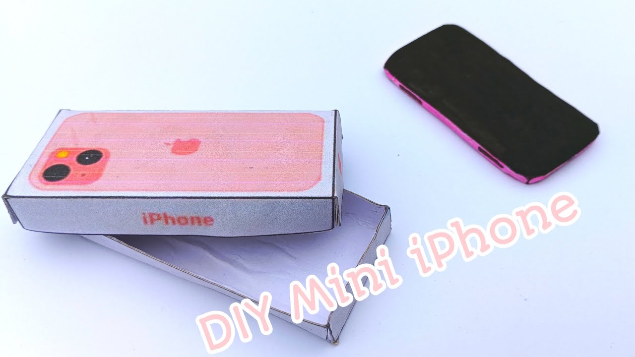 DIY Mini iPhone 13 pink colour | Mini iPhone 13 | Tutorial video 