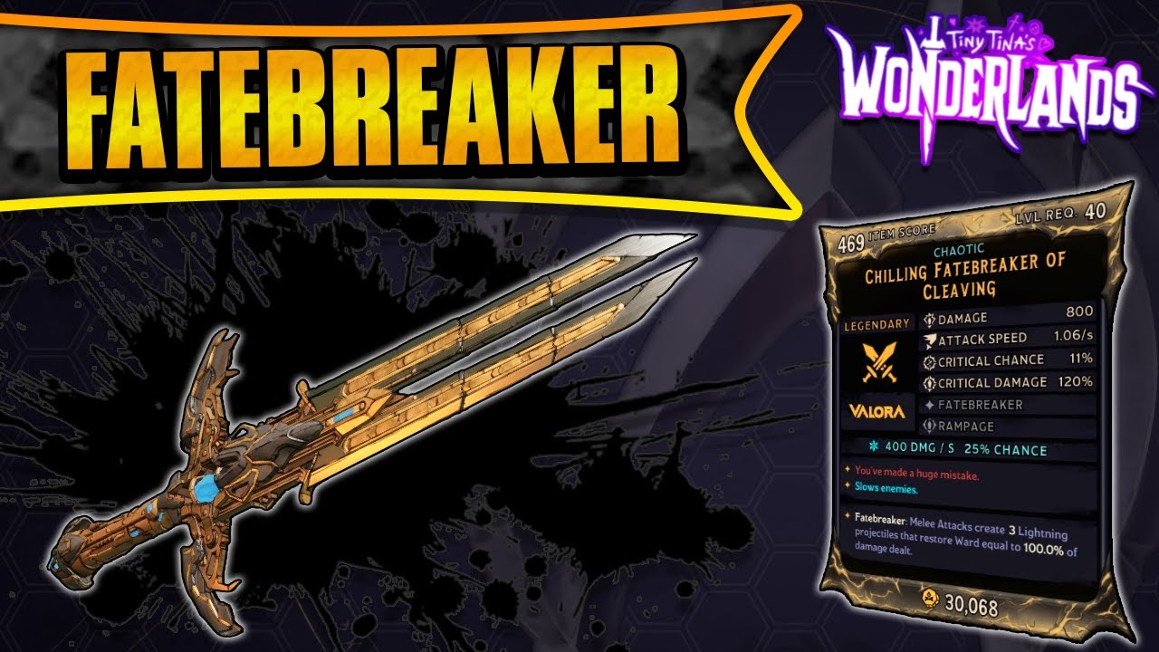 Fatebreaker Legendary Weapon Guide | Dragon Lord's Sword! (Tiny Tina's Wonderlands)