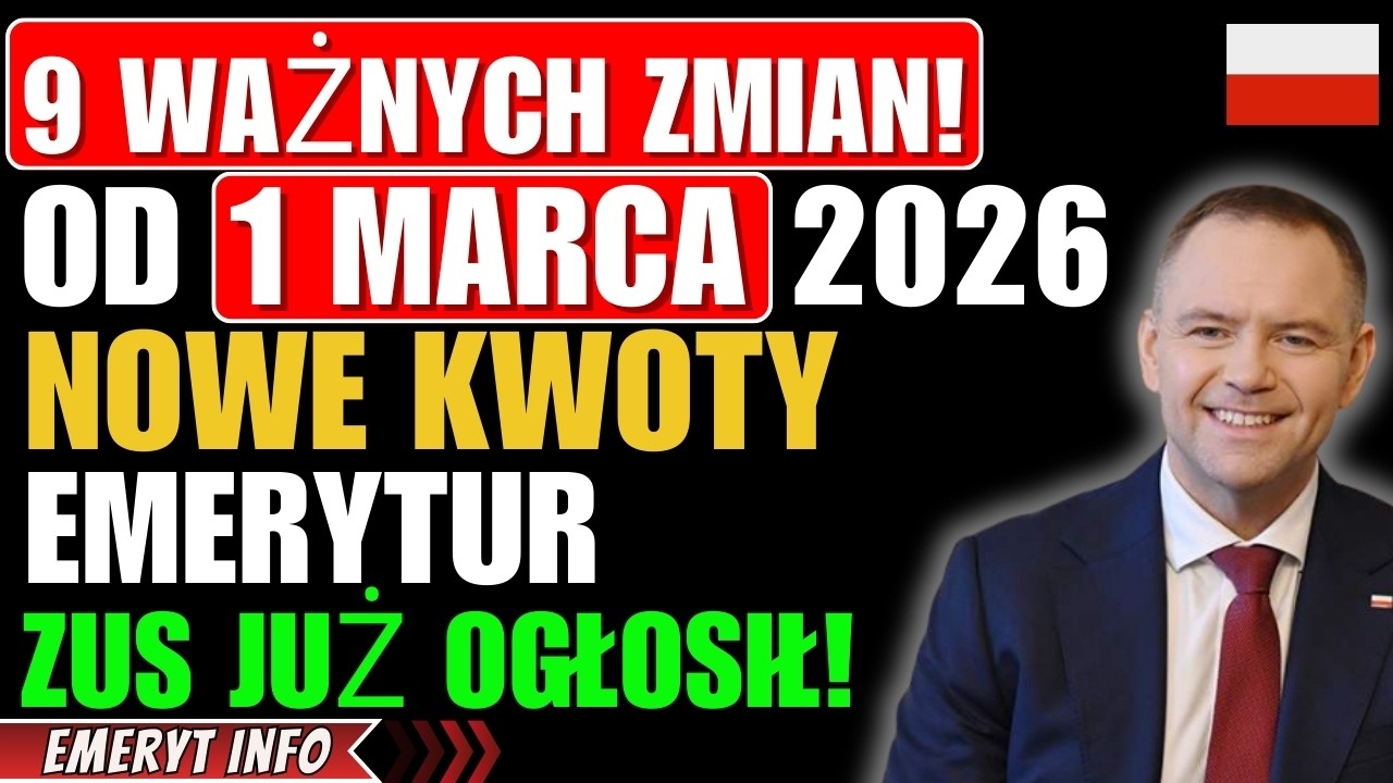 ZUS 2026: 9 Kluczowych Zmian od 1 Marca – Waloryzacja, 13. Emerytura, Nowe Kwoty!