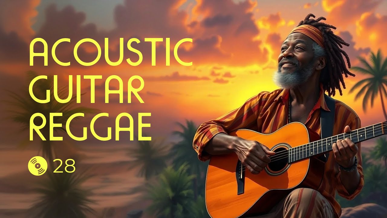 Acoustic Guitar Reggae.  Relaxing reggae music, mostly on acoustic guitars