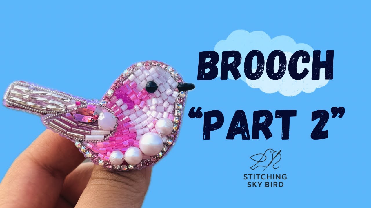 Bead Brooch Tutorial Part 2 | Filling the Appliqué and Fixing Common Beading Problems 