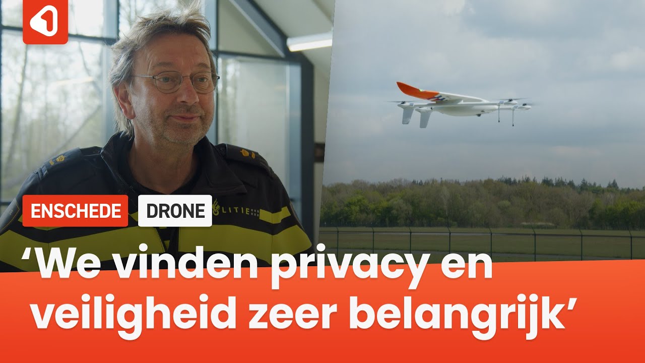 Eerste automatische politie-drone is Europese primeur op Vliegbasis Twente