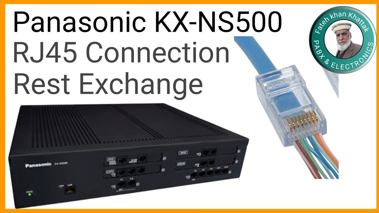 RJ 45 connection diagram | Panasonic kx-NS500☎️