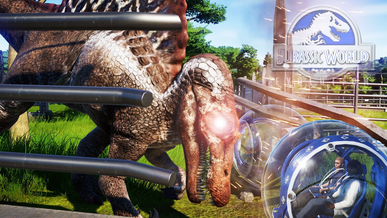 GIROSFERAS Y CABREO DEL DINOSAURIO REY ESPINOSAURIO! Nuevas Atracciones en Jurassic World Evolution