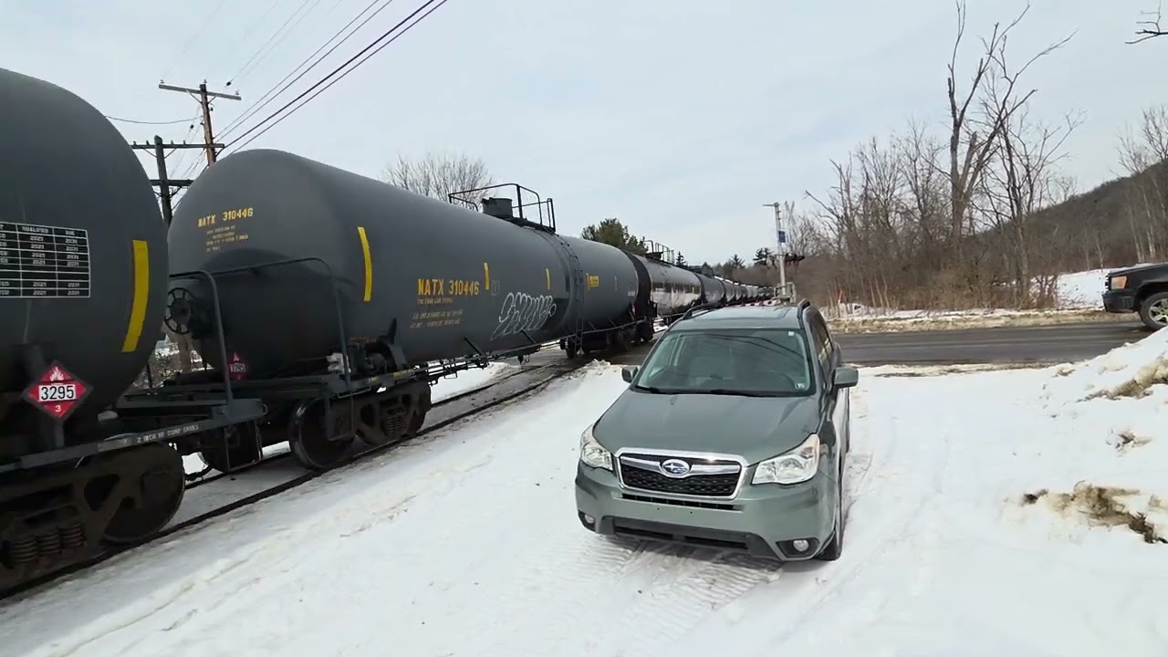 Northbound B&P & USA Heritage. Mix freight. Minard Run. (107 cars.) February 10th, 2026.