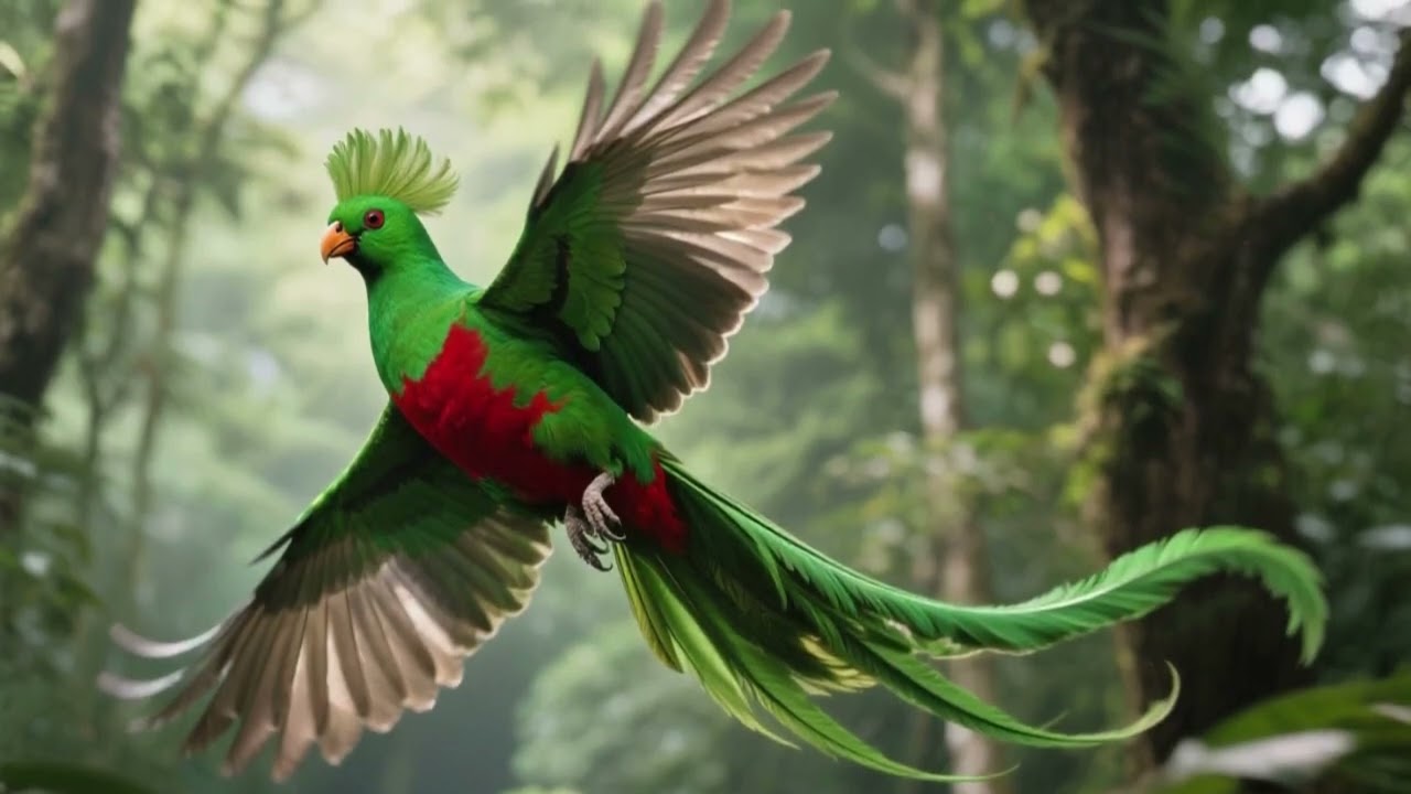 Tikal the Resplendent Quetzal of Guatemala 🇬🇹/ ZooEarthTvKids & Kids Songs