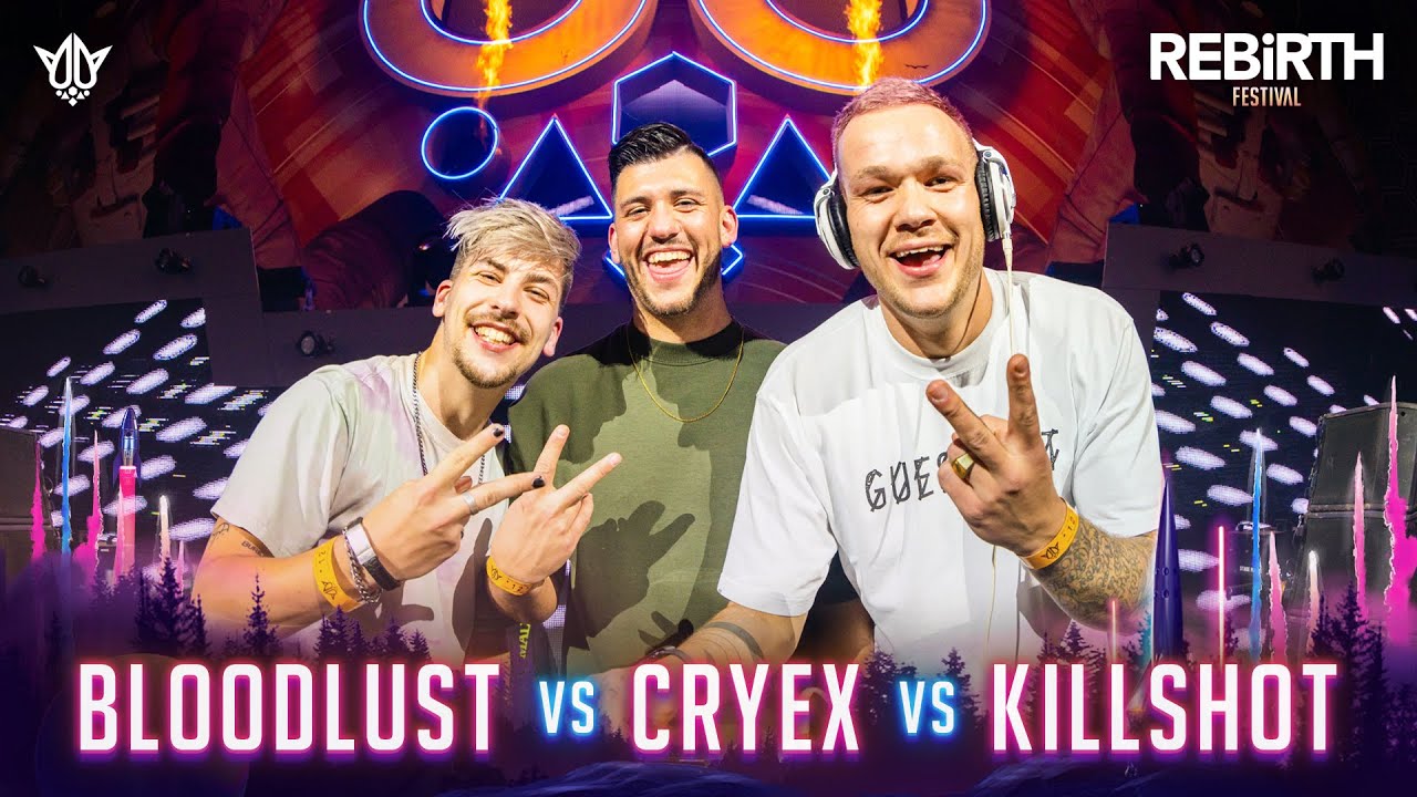 Bloodlust vs Cryex vs Killshot @ REBiRTH Festival 2023