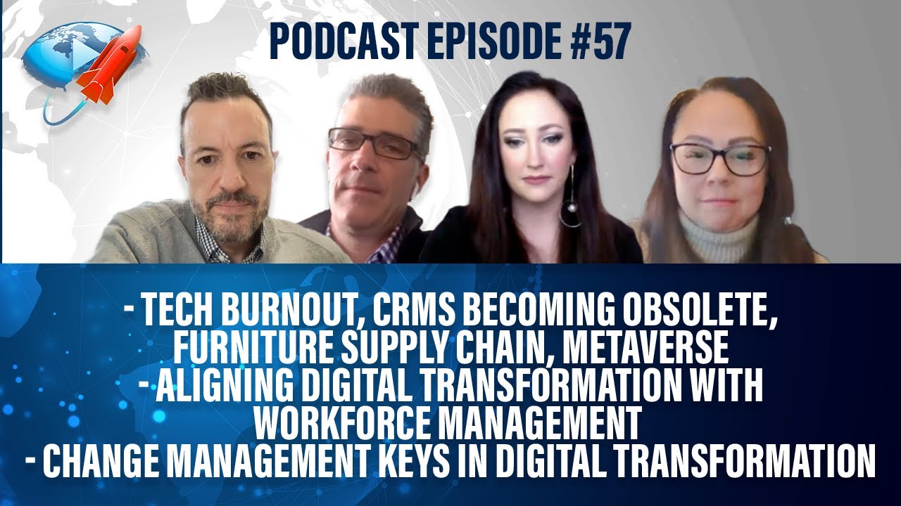 Podcast Ep57: Tech Burnout, Digital Transformation & Workforce Management, Organizational Change