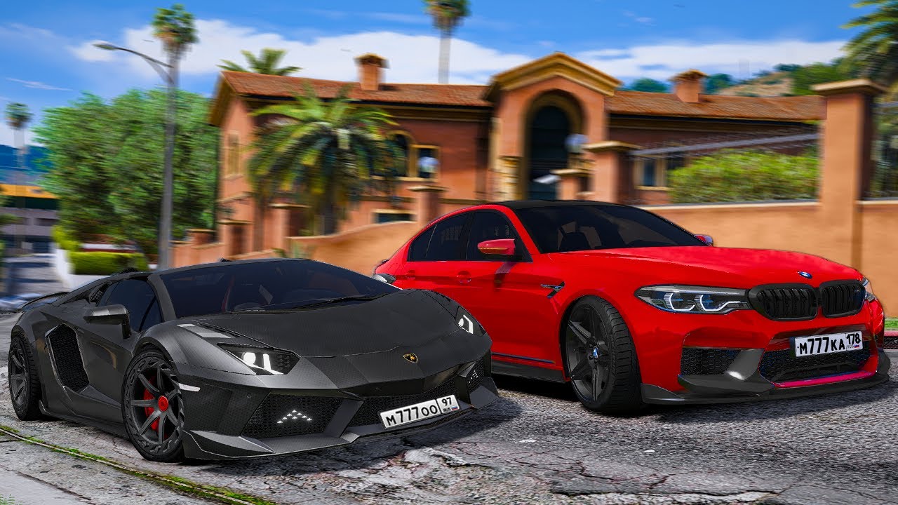 ЕДИНСТВЕННЫЙ LAMBORGHINI AVENTADOR НА СЕРВЕРЕ ПРОТИВ BMW M5 F90! - BLACK RUSSIA (CRMP MOBILE) 🌊ВОТЕР