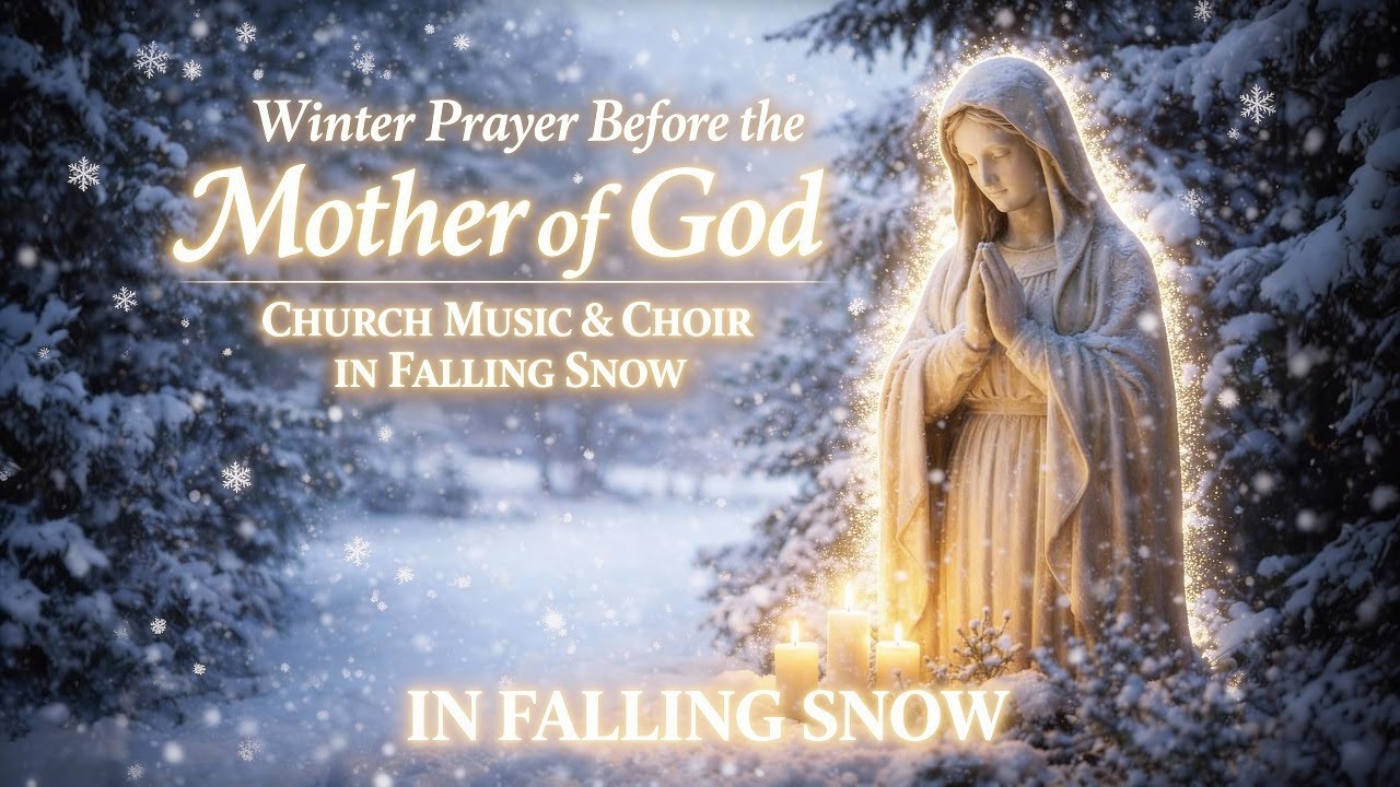 Winter Prayer Before the Mother of God | Church Music & Choir in Falling Snow