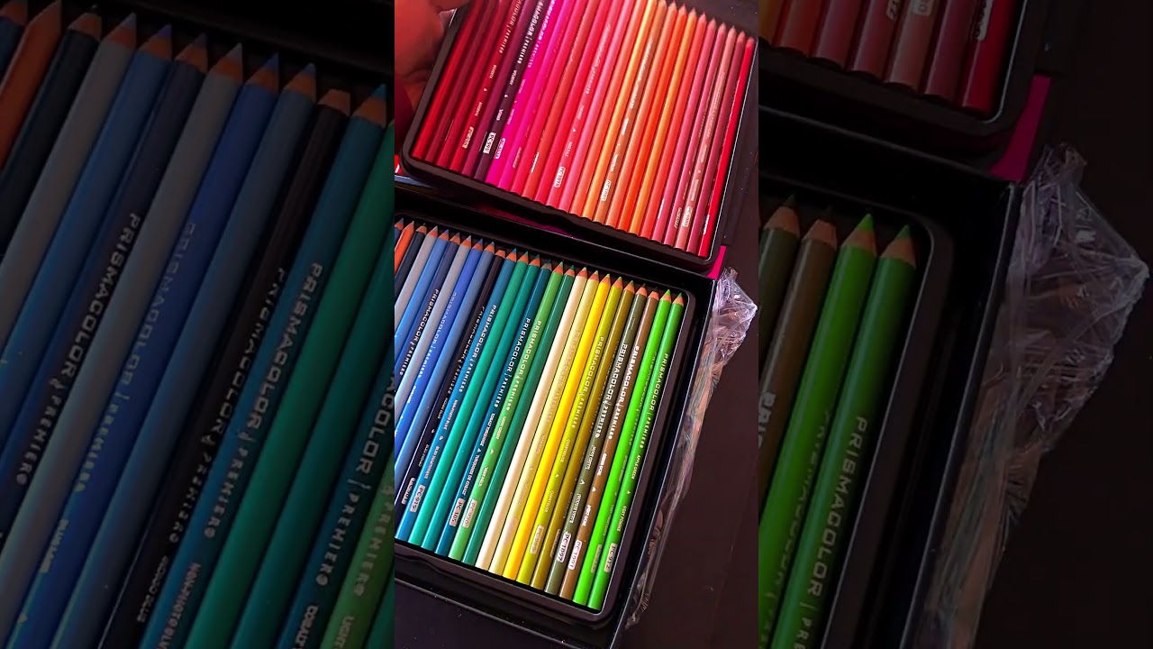unboxing the 150 set prismacolor premier | short unboxing video #art#drawing #colors #shorts