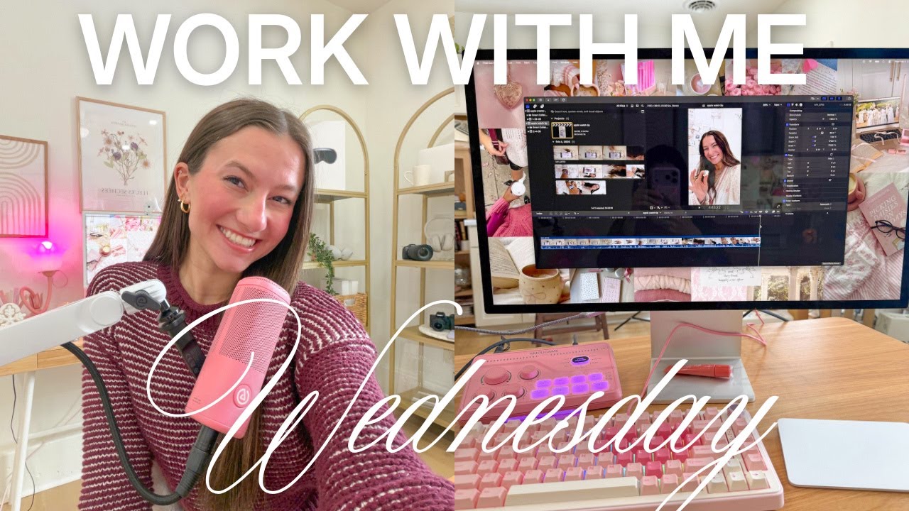 WORK WITH ME WEDNESDAY 👩🏼‍💻 editing, editing, + more editing!