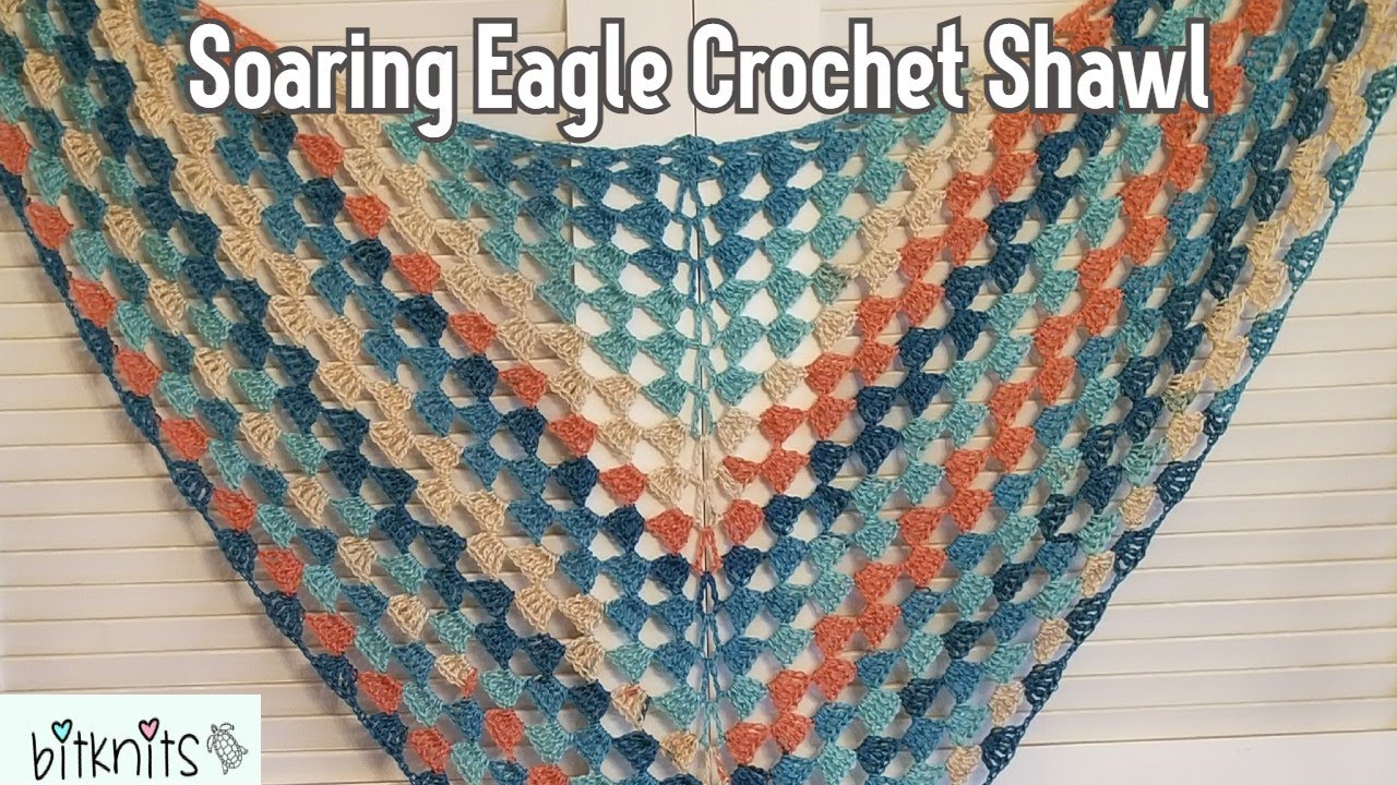 Soaring Eagle Crochet Shawl - Great for Beginners!