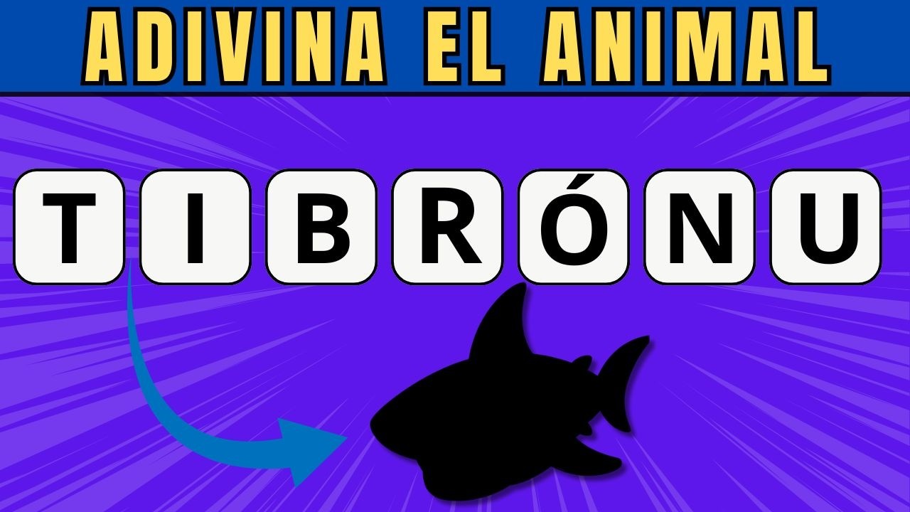 Adivina el Animal con el Nombre Desordenado 🐯🧠 | ¡Solo el 1% Puede Resolverlo! 😱🐵