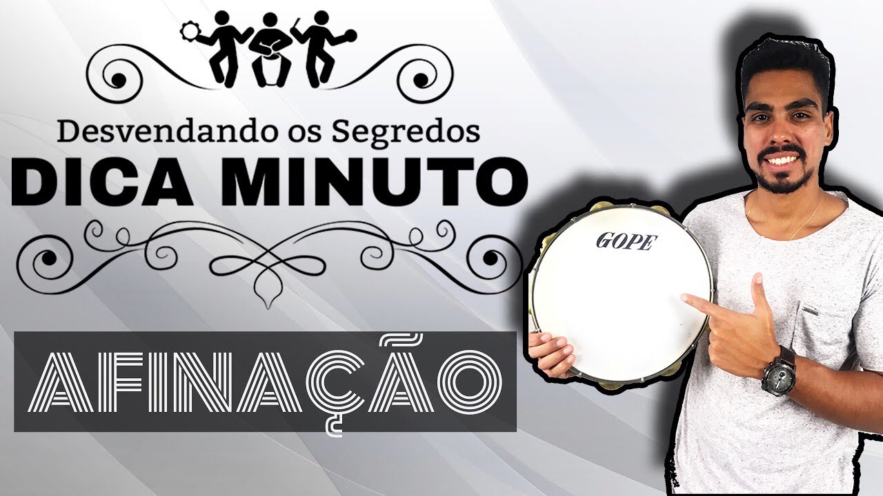DICA MINUTO - COMO AFINAR O PANDEIRO DE NYLON?